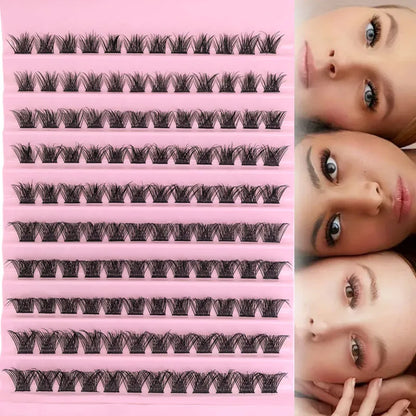 DIY Eyelash Extension Kit Individual Lashes Cluster Mix Lash Clusters