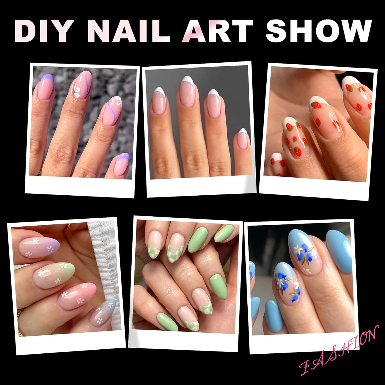 120/240 pcs Half Cover Almond Fake Nails Half Matte Pre Buff Acrylic