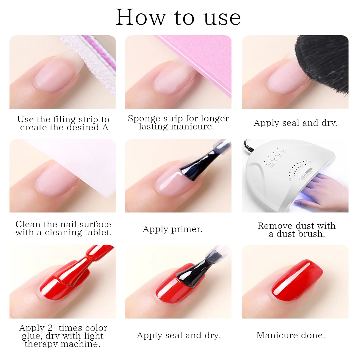 VOKY 6-Piece Set of Nail Gel, Seasonal Fashionable Nail Gel, The