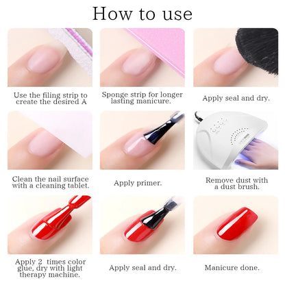 VOKY 6-Piece Set of Nail Gel, Seasonal Fashionable Nail Gel, The