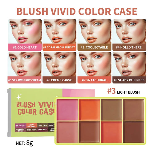 Curve Case Cream Eyebrow Cream Blush Highlighter Palette Matte Shimmer