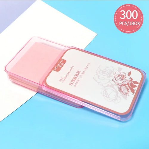 300PcsFace Oil Absorbing Paper Summer Oil Control Wipes Absorbing