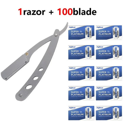 Shaver  Barber Edge Stainless Steel Razor Men Professional Manual