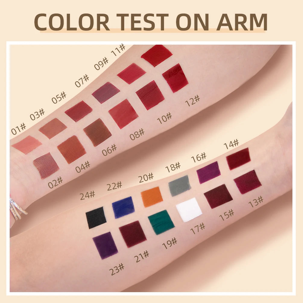 QIBEST Matte Liquid Lipstick Waterproof Long Lasting Velvet Lip Gloss