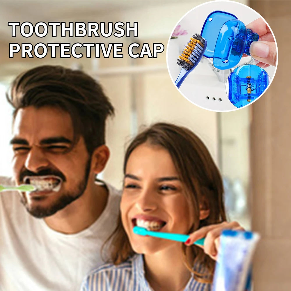 5pcs Household Toothbrush Storage Clip - Portable Travel Toothbrush