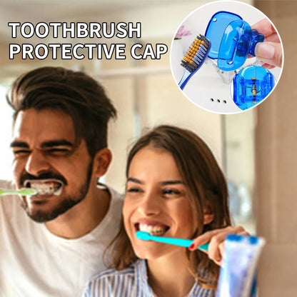 5pcs Household Toothbrush Storage Clip - Portable Travel Toothbrush
