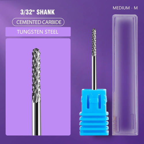 Ceramic Tungsten Carbide Nail Drill Bit Rotate Burr Milling Nail