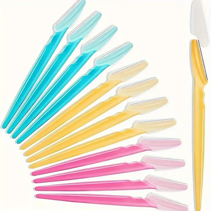 3/5/6/12/24Pcs Multifunction Eyebrow Razor Kit - Precise Trimming,