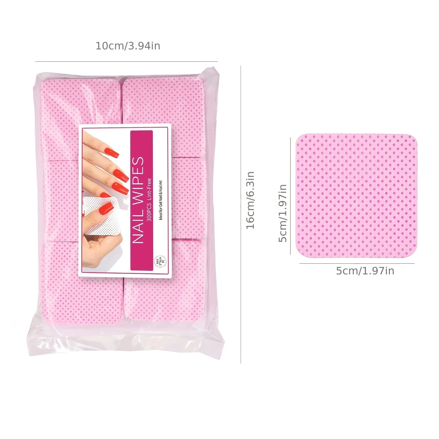 Nail Polish Remover Wipes Nail Cleaning Pads, Non Woven Nail Pads For