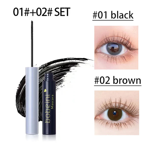 Silk Fiber Curling Mascara, Ultra-Fine Brush, Lengthening &