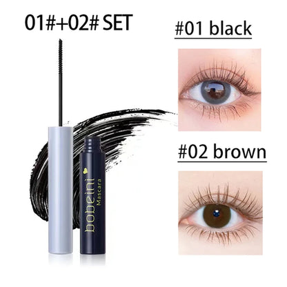 Silk Fiber Curling Mascara, Ultra-Fine Brush, Lengthening &