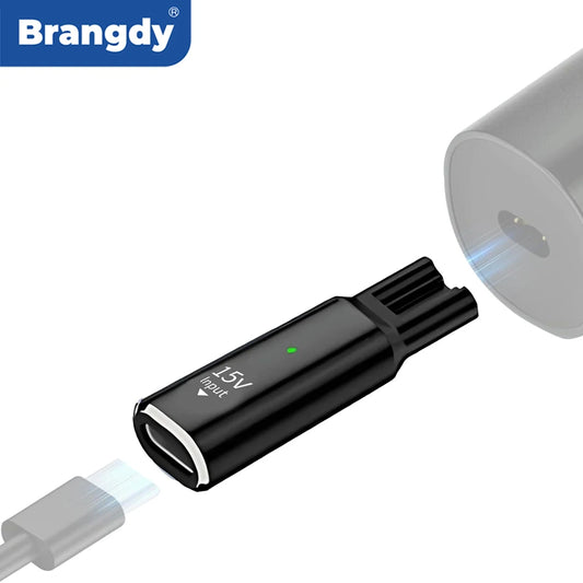 Brangdy 15V HQ8505 Type-C Shaver Adapter Charging Converter for