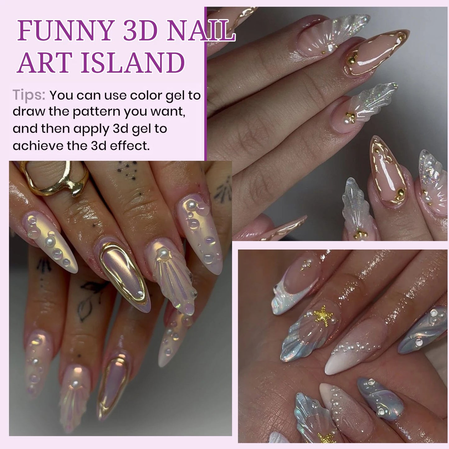 3D Gel Nail Art Modeling Gel Suitable for Nail Design DIY Nail Art for