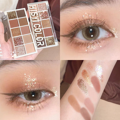 Star Rejuvenation Ten-Color Eye Shadow Pearl Matte Pink Pure Desire