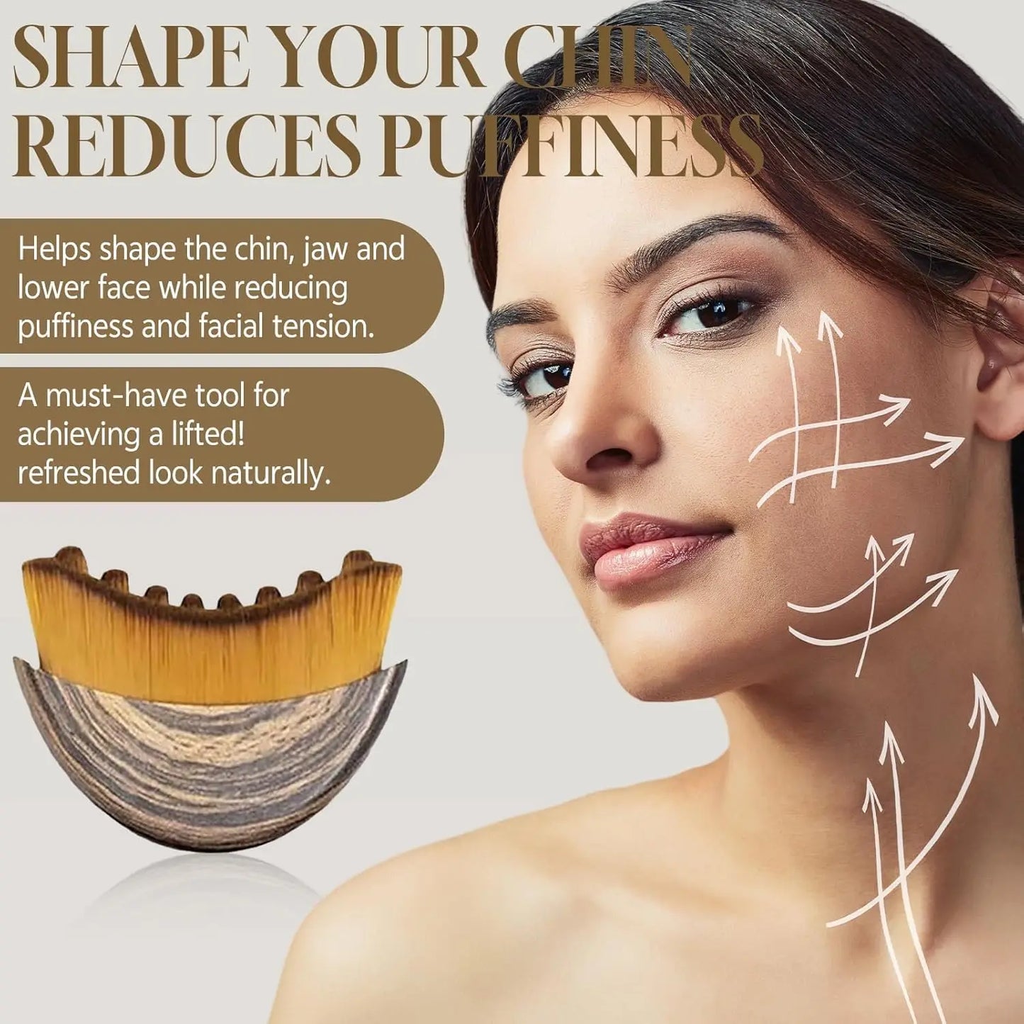 Lymphatic Contour Face Brush Lymphatic Drainage Reduce Puffiness