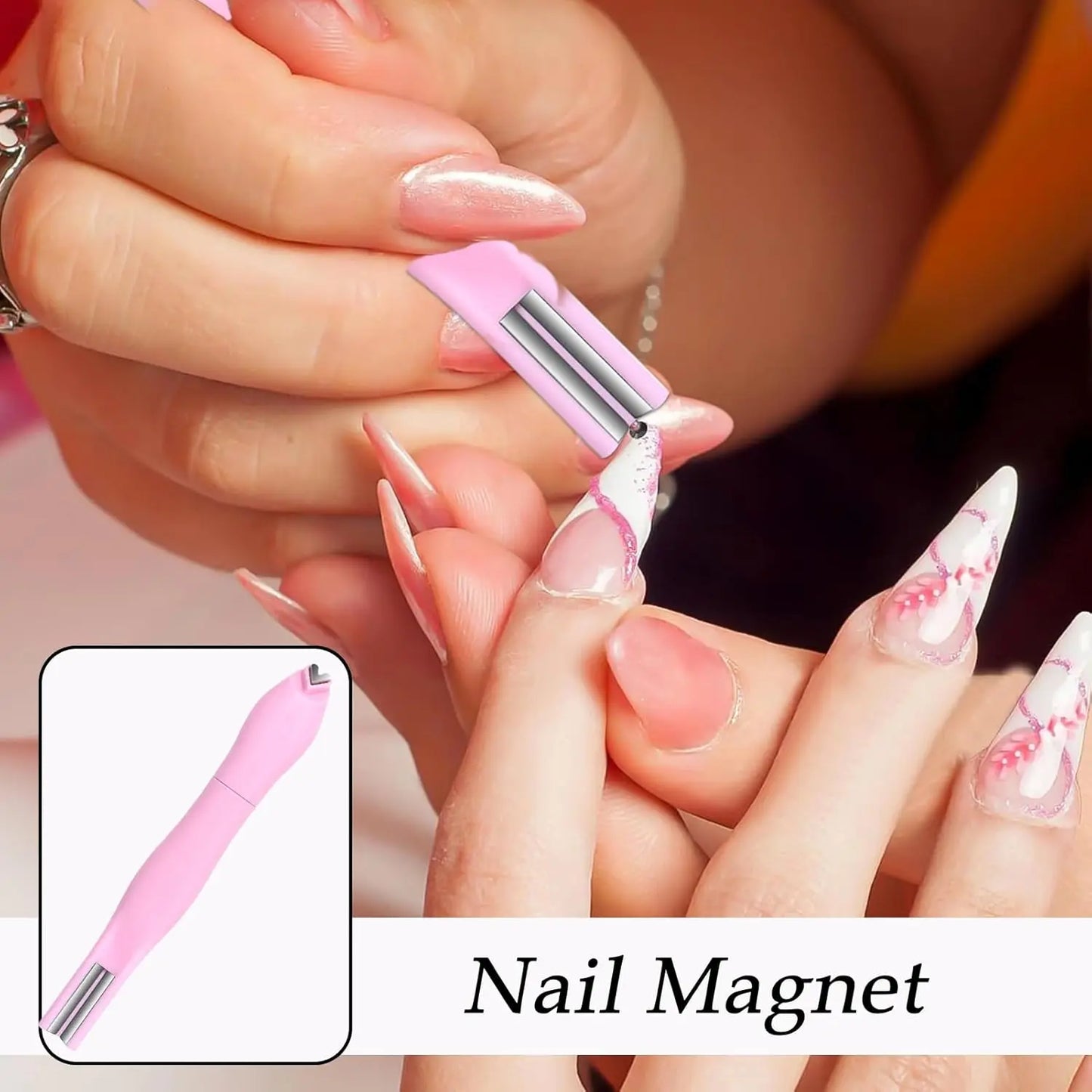 3-in-1 Multifunctional Cat Eye Nail Magnet Tool for DIY Salons Heart &