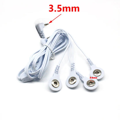 2 Way+4-Way Machine Massager Button Cable Electrode  Electrode