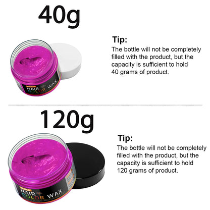 Valentine's Day DIY Hair Dyed Mud Hair Colour Wax Easy To Wash