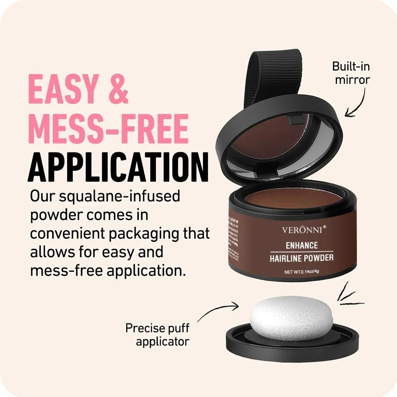 Hair Line Powder 4g Black Root Cover Up Natural Instant Waterproof