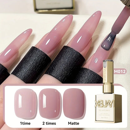 1pc 15ml Reddish Brown Gel Nail Polish Starter Pure Soak Off No Wipe