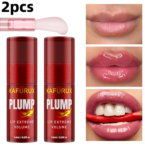 1PC Lip Plump Long Lasting Lip Oil Moisturizing Lip Gloss Serum
