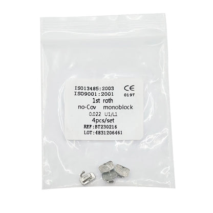 10pcs/Pack Dental Orthodontic Lingual Button Bottom Bondable Metal
