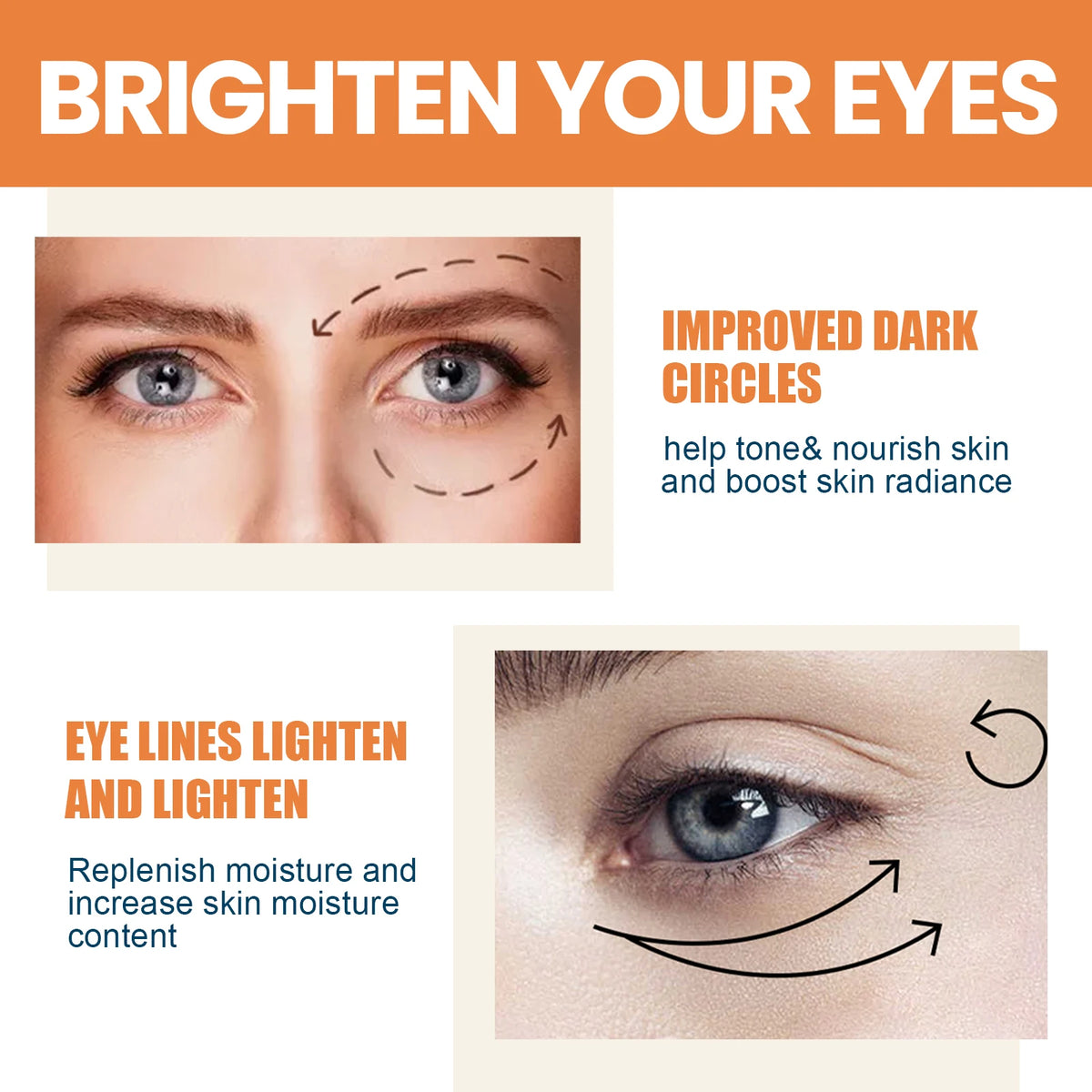 Vitamin C Eye Balm Moisturizing Eye Bag Removal Dark Circles Reduce