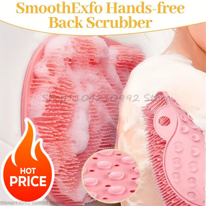 Exfoliating Shower Massage Scraper Bathroom Non-slip Bath Mat Back