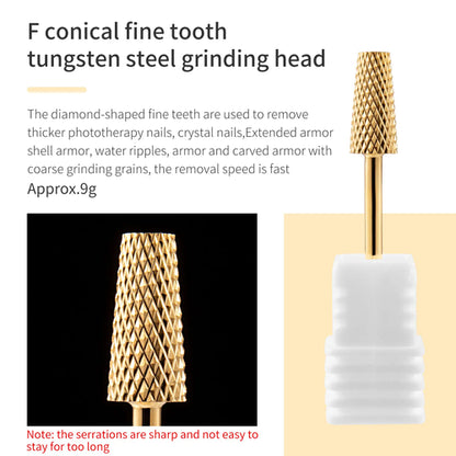 5 In 1 Tungsten Carbid Nail Drill Bits Milling Cutter For Remove Nail