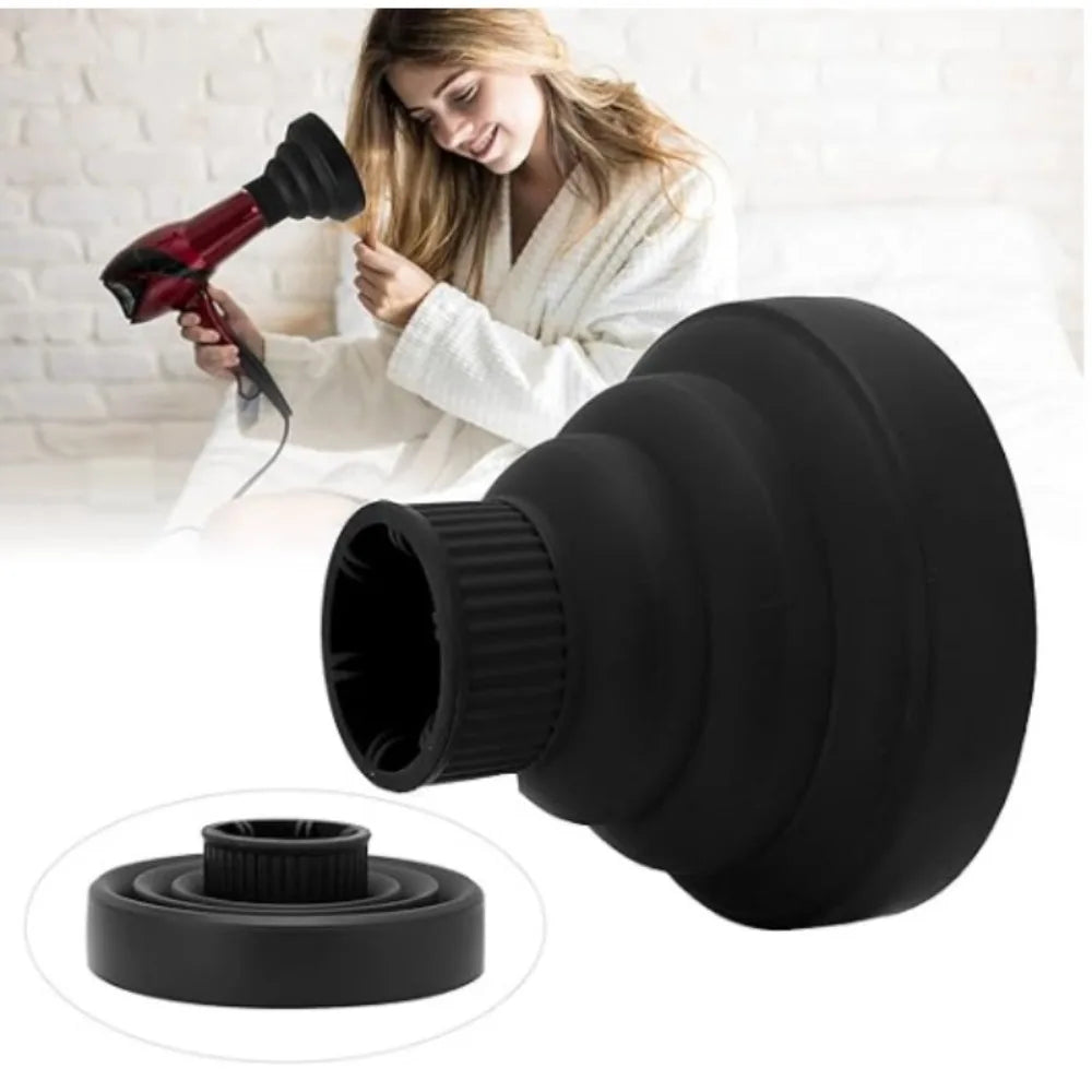 1Pc Silicone Hairdryer Diffuser Cover Foldable Temperature Resistant