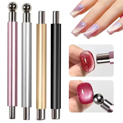 1Pcs Round Steel Magnetic Ball Double-Headed Thickened Cat-Eye