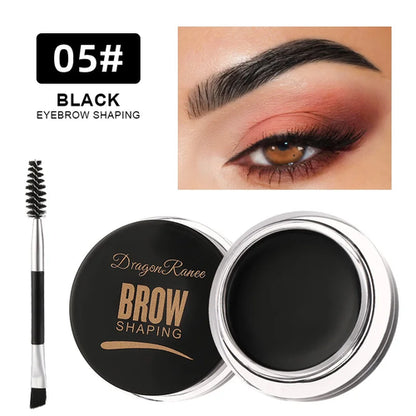 White Bushy Eyebrow Gel - European & American Style, Long-lasting