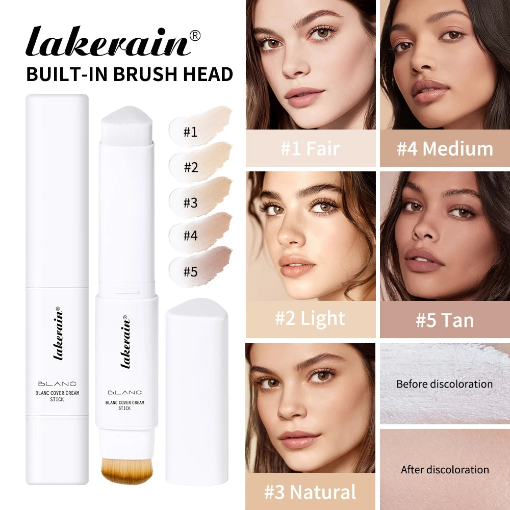 2-in-1 Color-Changing Foundation Stick Liquid Lightweight Moisturizing