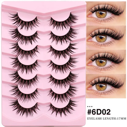 Veltrinay Manga Lashes Fluffy Soft 3D Mink False Lashes Wispy Soft