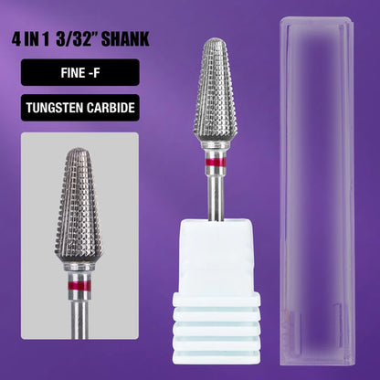 Ceramic Tungsten Carbide Nail Drill Bit Rotate Burr Milling Nail