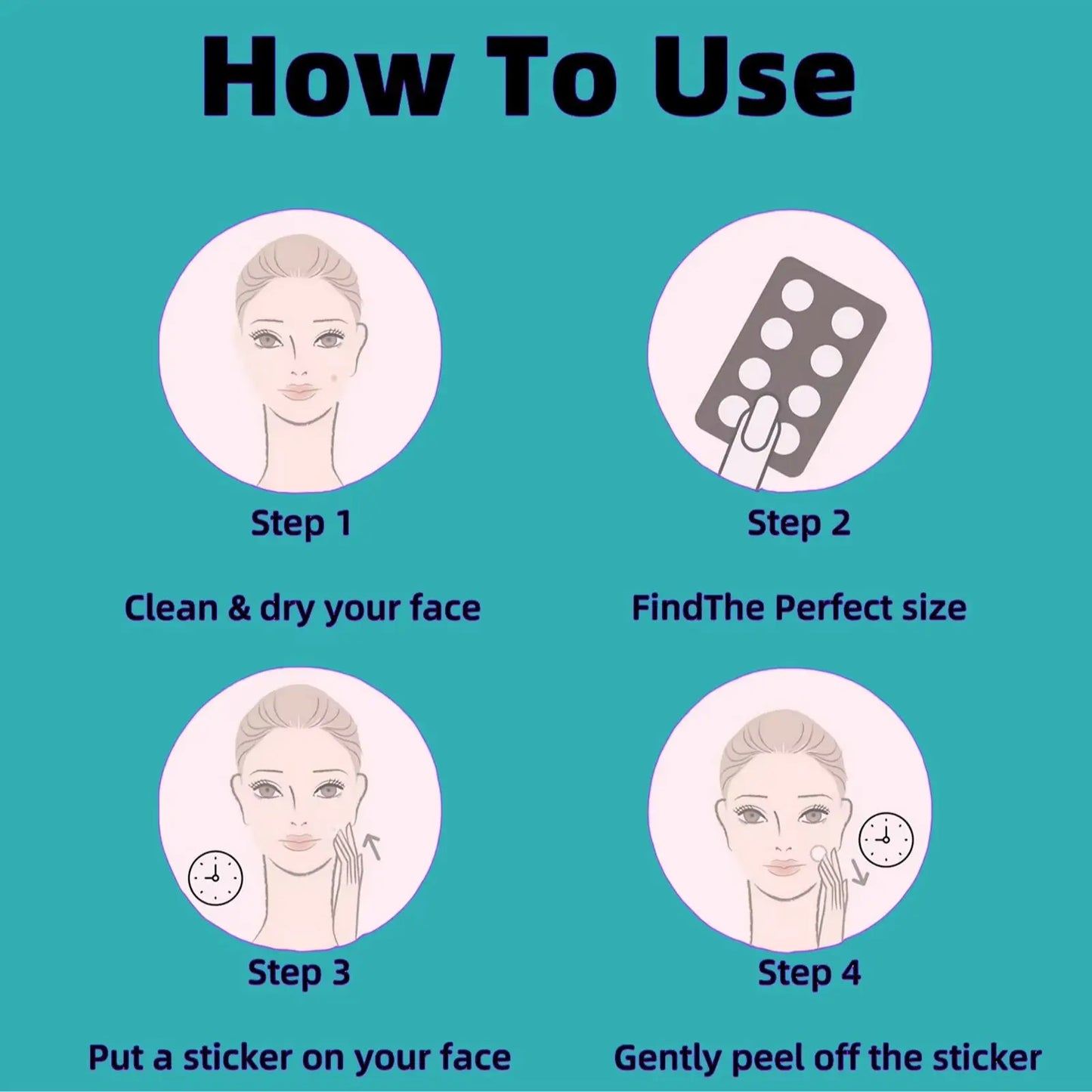 180/360/720 patches/box of hydrogel acne patches can effectively cover