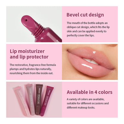 10ml Mirror Lip Glaze Moisturizes Jelly Lip Enrichment Oil Lasting