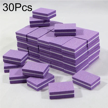 Nail Art Buffer Polish 50-10Pcs Mini Buffing Sanding Files Block