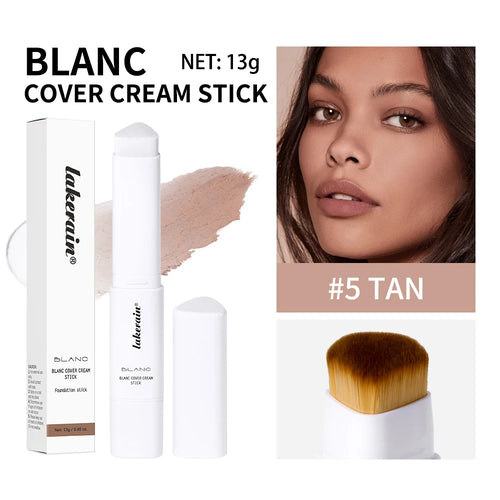 2-in-1 Color-Changing Foundation Stick Liquid Lightweight Moisturizing