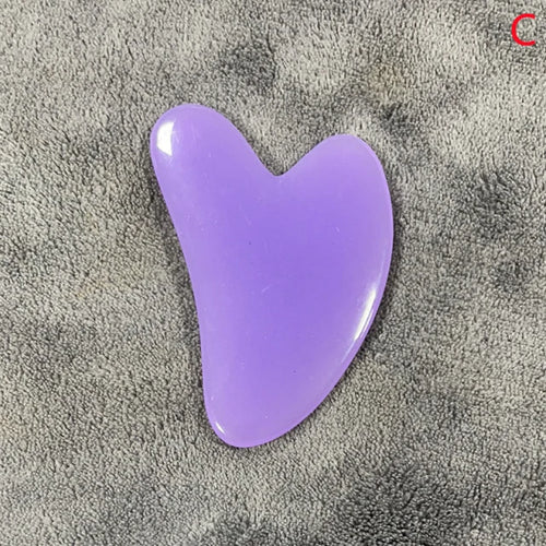 Natural Resin Jade Stone Gua Sha Gouache Scraper Massager for Face