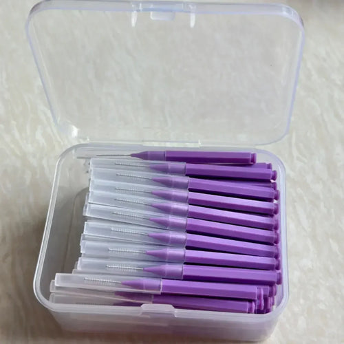 80Pcs/Box I-type Interdental Brush 0.6-1.5Mm Cleaning Between Teeth