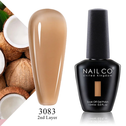 NAILCO 15ml Translucent Color Gel Nail Polish Vernis Semi Permanent UV
