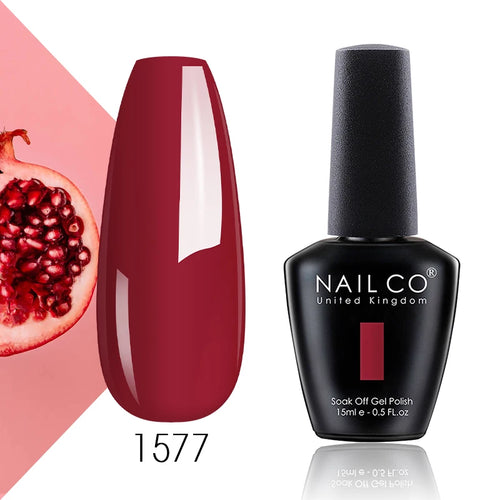 NAILCO 15ml Translucent Color Gel Nail Polish Vernis Semi Permanent UV
