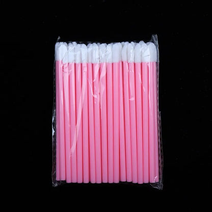 50 Pcs Disposable Lip Brush Makeup Tools Hollow Lip Wands Nylon Lip