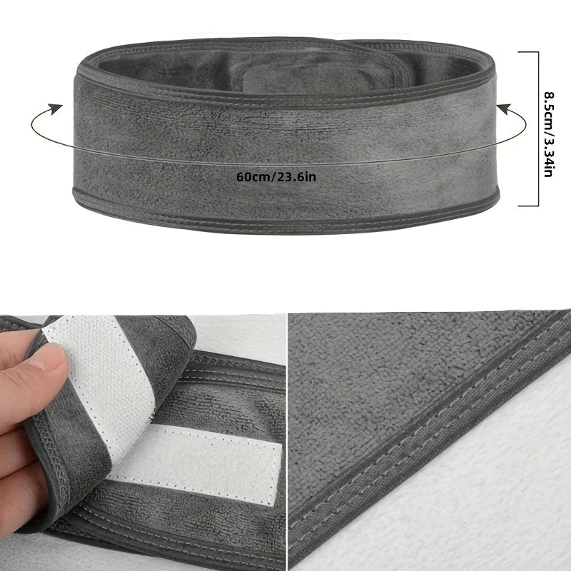 Women's Adjustable Wide Headband - Great Cosmetic Accessory for Yoga,