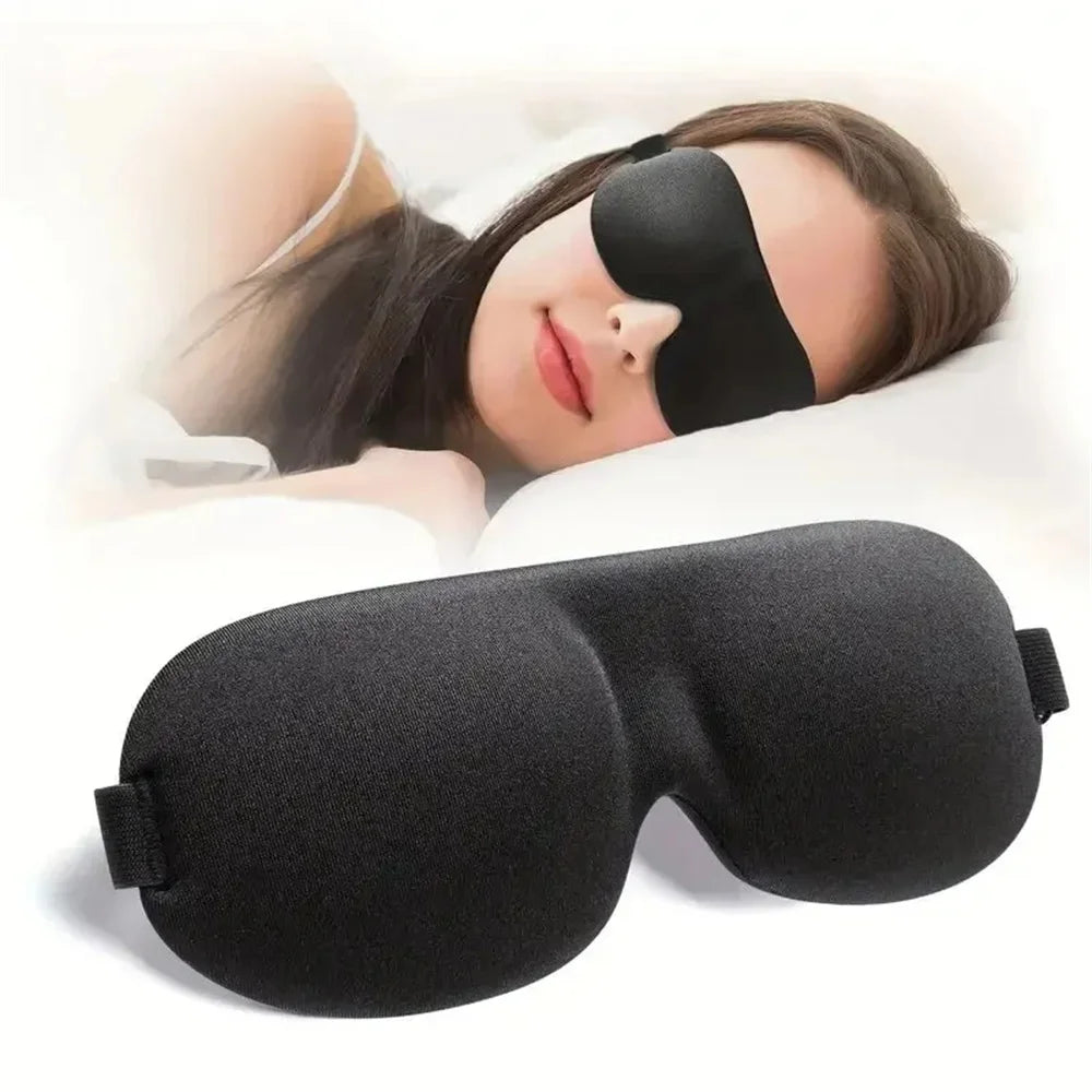 3D Stereoscopic Sleep Eye Mask, Sleep Magic Memory Sponge Black