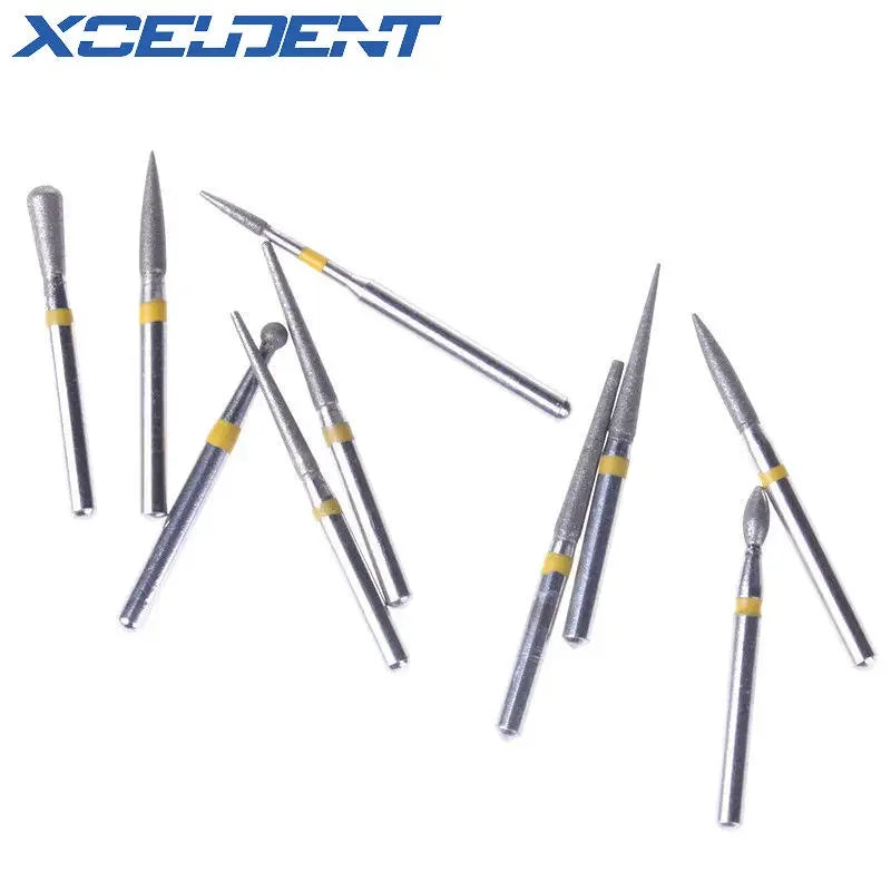 10pcs/box FG High-speed Handpiece Bur Set Grinding Bit Drill Bit Emery