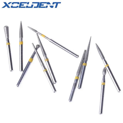 10pcs/box FG High-speed Handpiece Bur Set Grinding Bit Drill Bit Emery