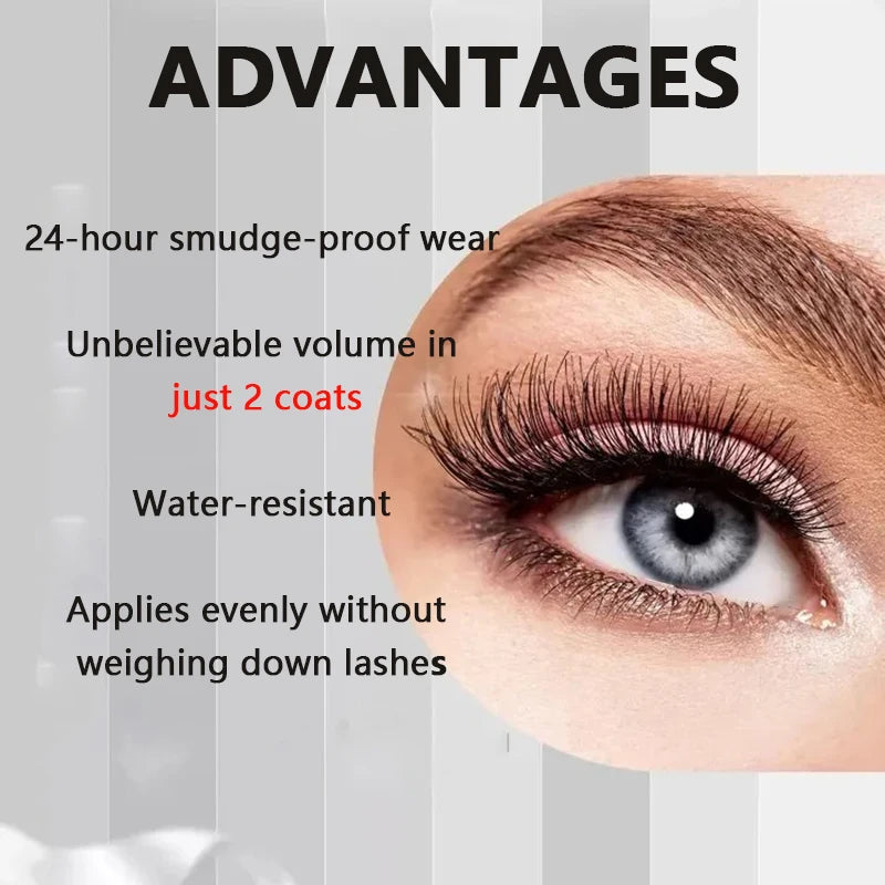 1/2/3PCS 7D Fiber Mascara Set Waterproof Durable Curling Mascara