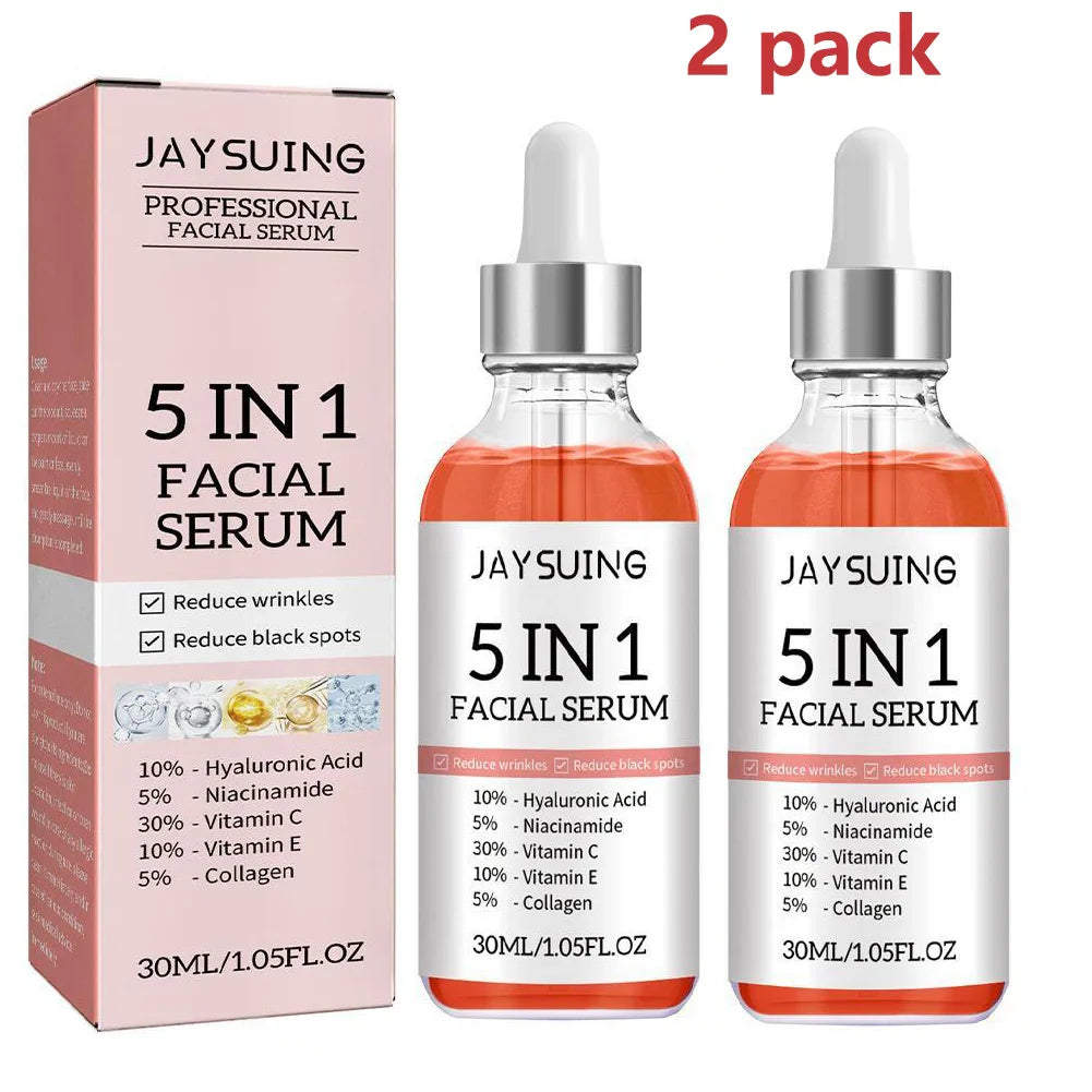 5 In 1 Face Serum - Moisturizing Smoothing Brightening Skin Care